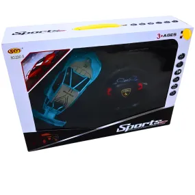 1:16 Remote Control Sports Racing Car with Steering Wheel for Kids – Ages 3  | High-Speed RC Car with Realistic Design and Lights