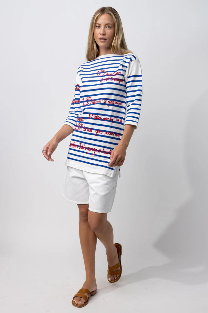 3/4 Cupertino Stripe Top