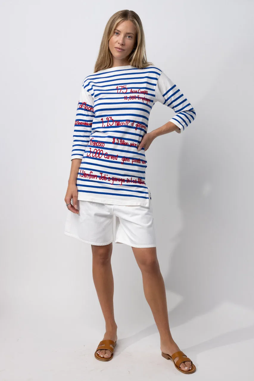 3/4 Cupertino Stripe Top