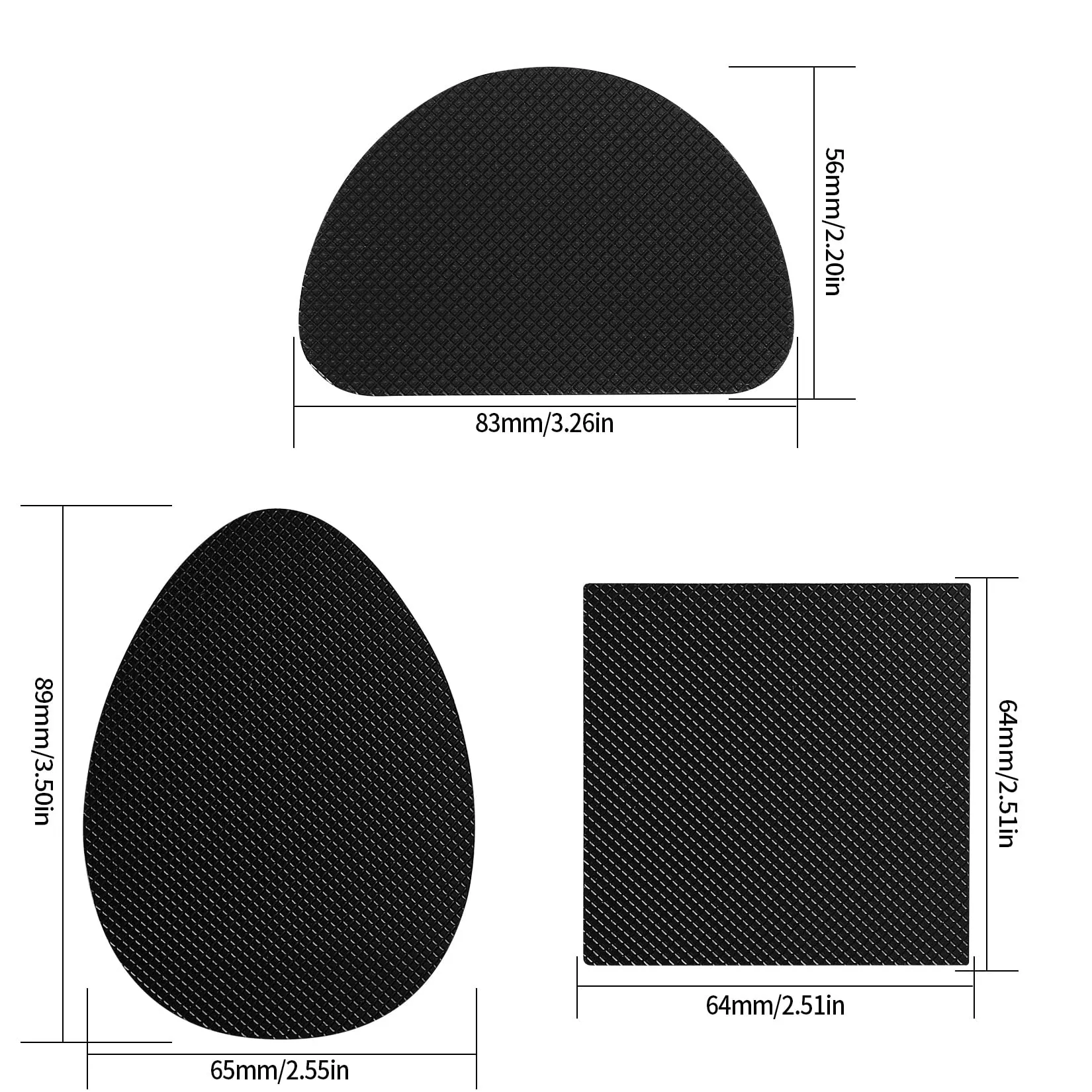36 Pcs/18 Pairs Non-Slip Shoe Pads, Rubber Shoe Sole Protector Pads, Self-Adhesive Shoe Grips Pads Stickers Non Skid for Ladies Shoes, High Heels, Boots