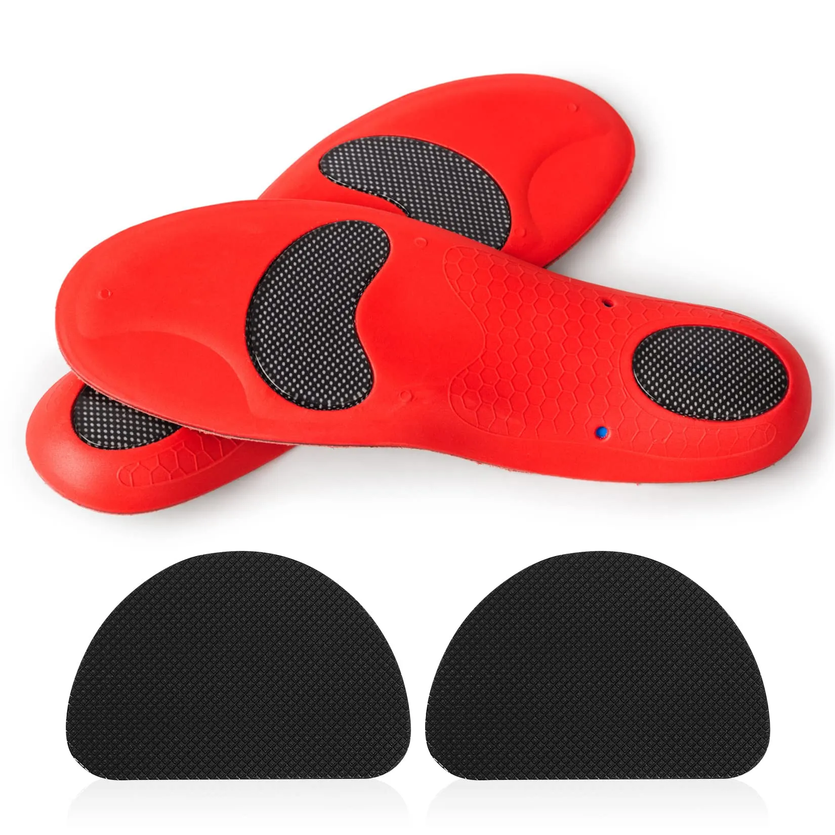 36 Pcs/18 Pairs Non-Slip Shoe Pads, Rubber Shoe Sole Protector Pads, Self-Adhesive Shoe Grips Pads Stickers Non Skid for Ladies Shoes, High Heels, Boots