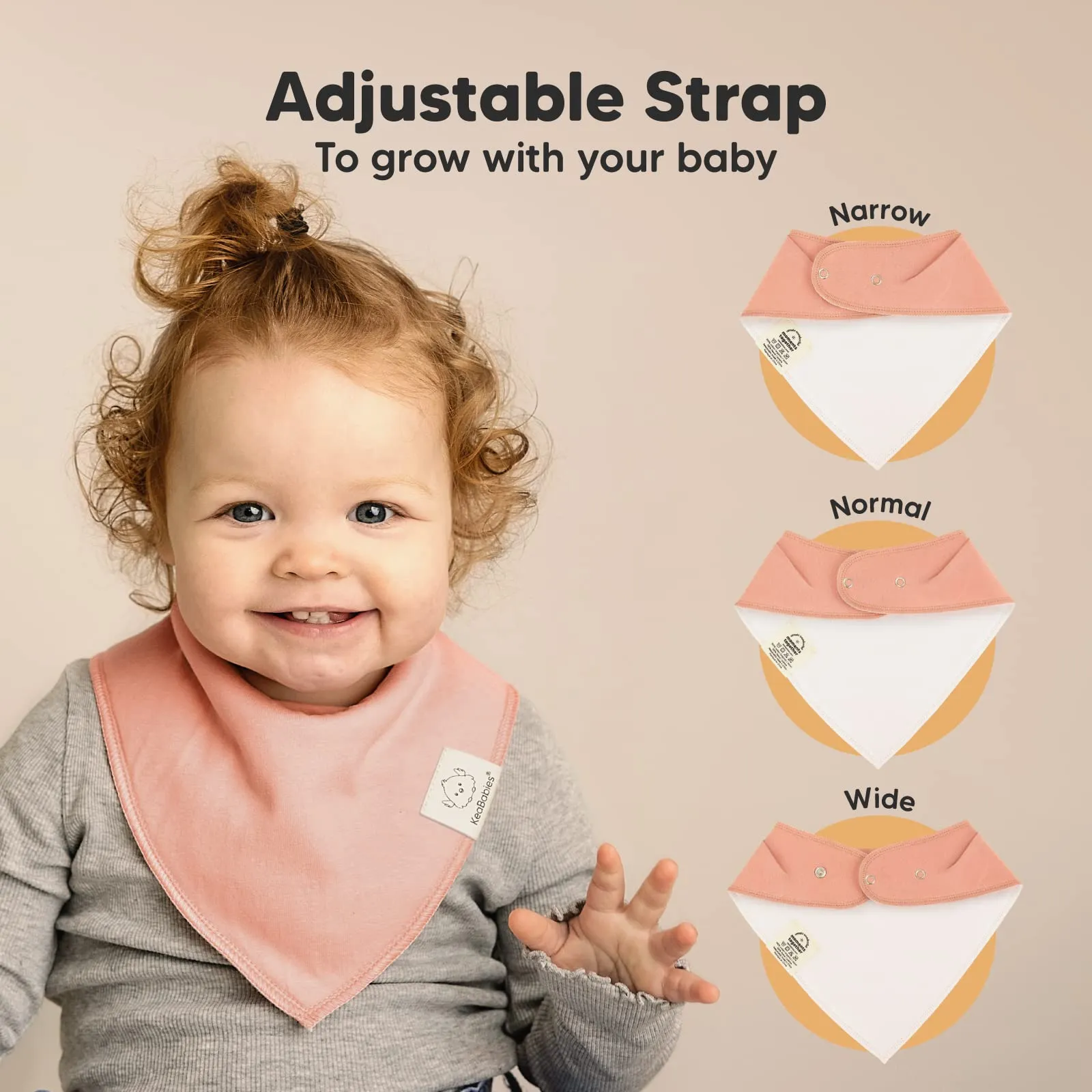 8-Pack Organic Baby Bandana Drool Bibs for Girls - Super Absorbent Baby Bibs for Baby Girls, Baby Boys, Soft Cotton Bandana Bibs, Baby Drool Bib, Teething Bibs for Infant, Toddler(Muted Pastel) Muted Pastel
