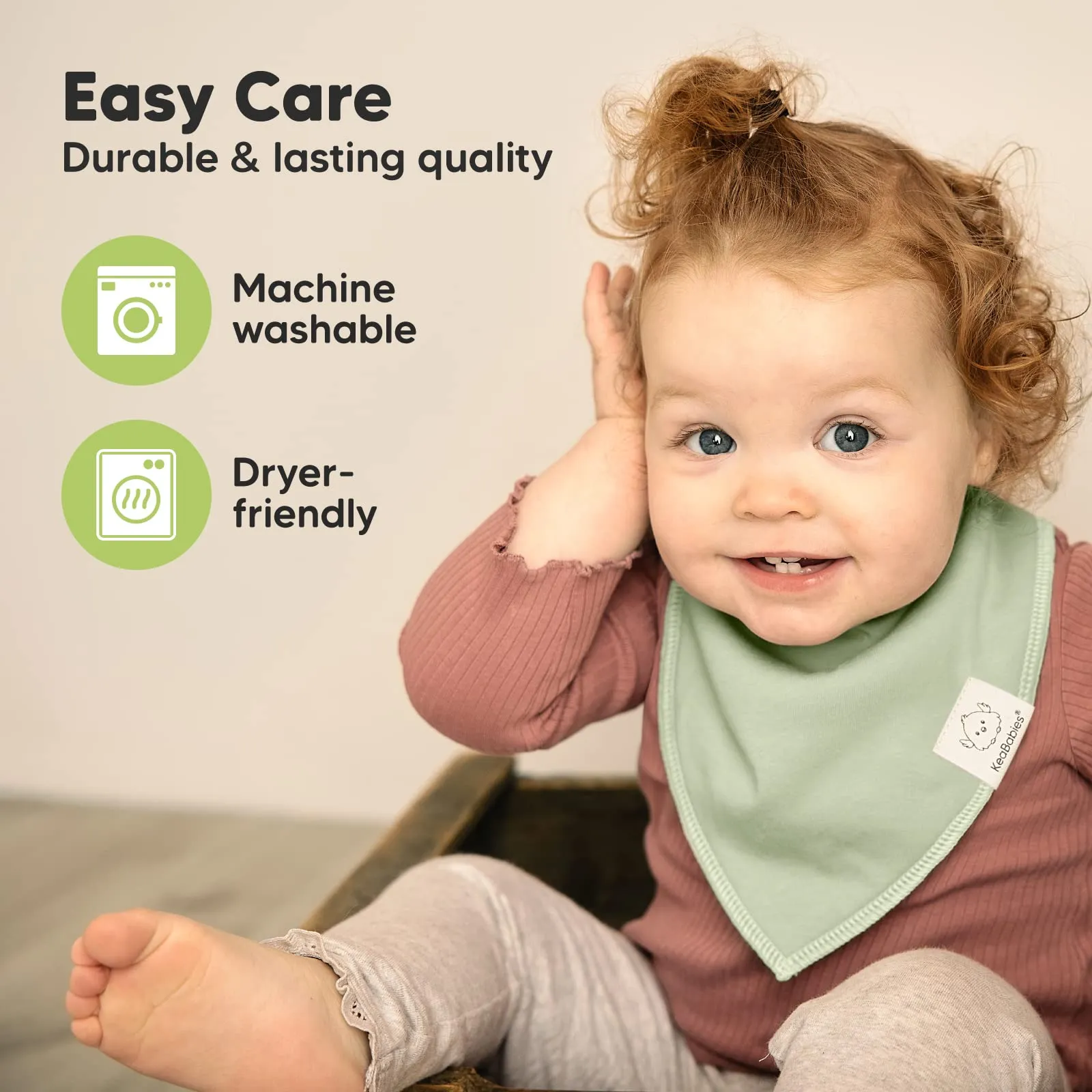 8-Pack Organic Baby Bandana Drool Bibs for Girls - Super Absorbent Baby Bibs for Baby Girls, Baby Boys, Soft Cotton Bandana Bibs, Baby Drool Bib, Teething Bibs for Infant, Toddler(Muted Pastel) Muted Pastel