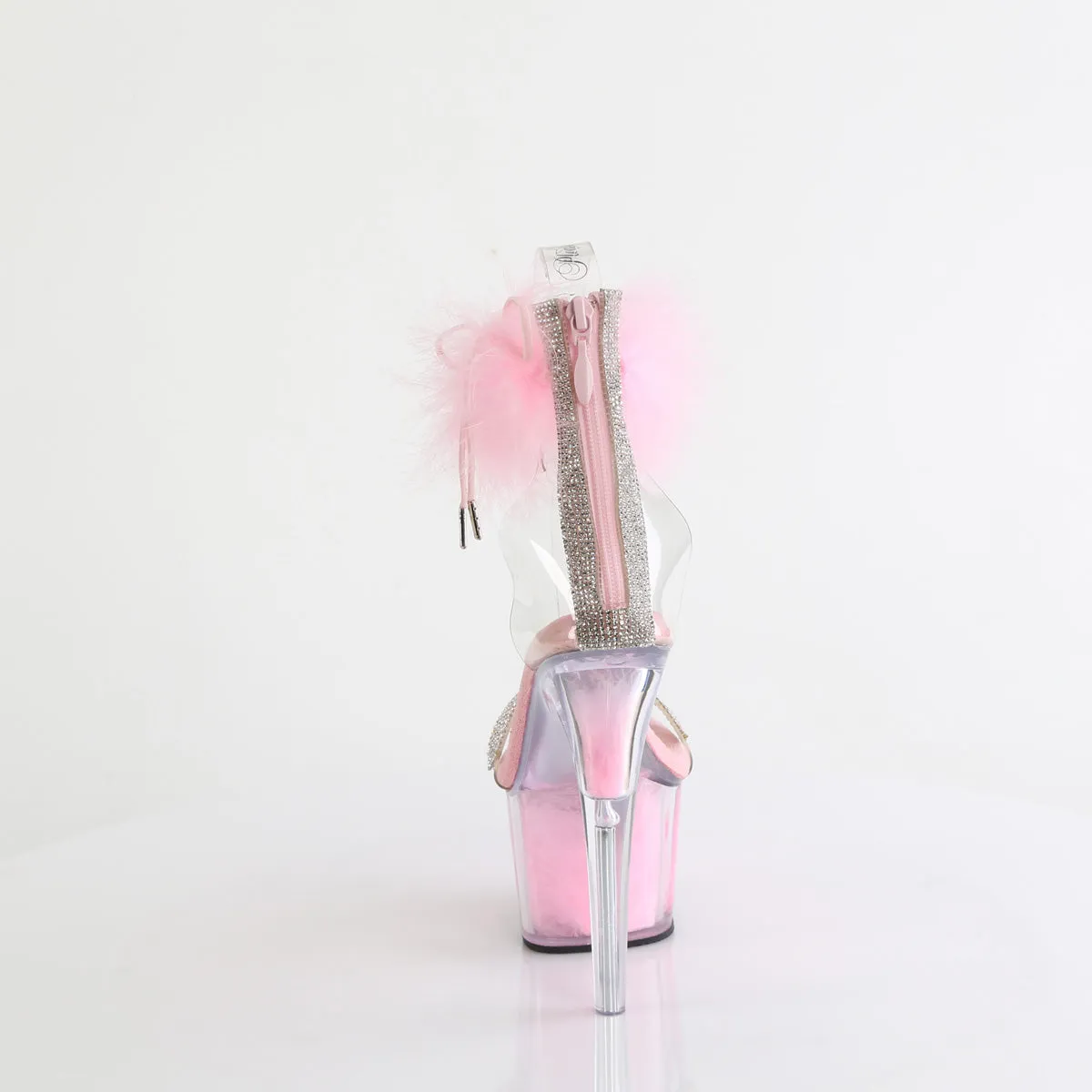ADORE-727F Pleaser Clear/Baby Pink Sexy Platform Shoes (Pole Dancing Heels)