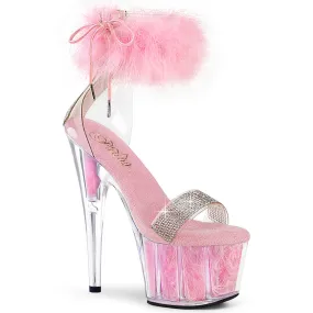 ADORE-727F Pleaser Clear/Baby Pink Sexy Platform Shoes (Pole Dancing Heels)