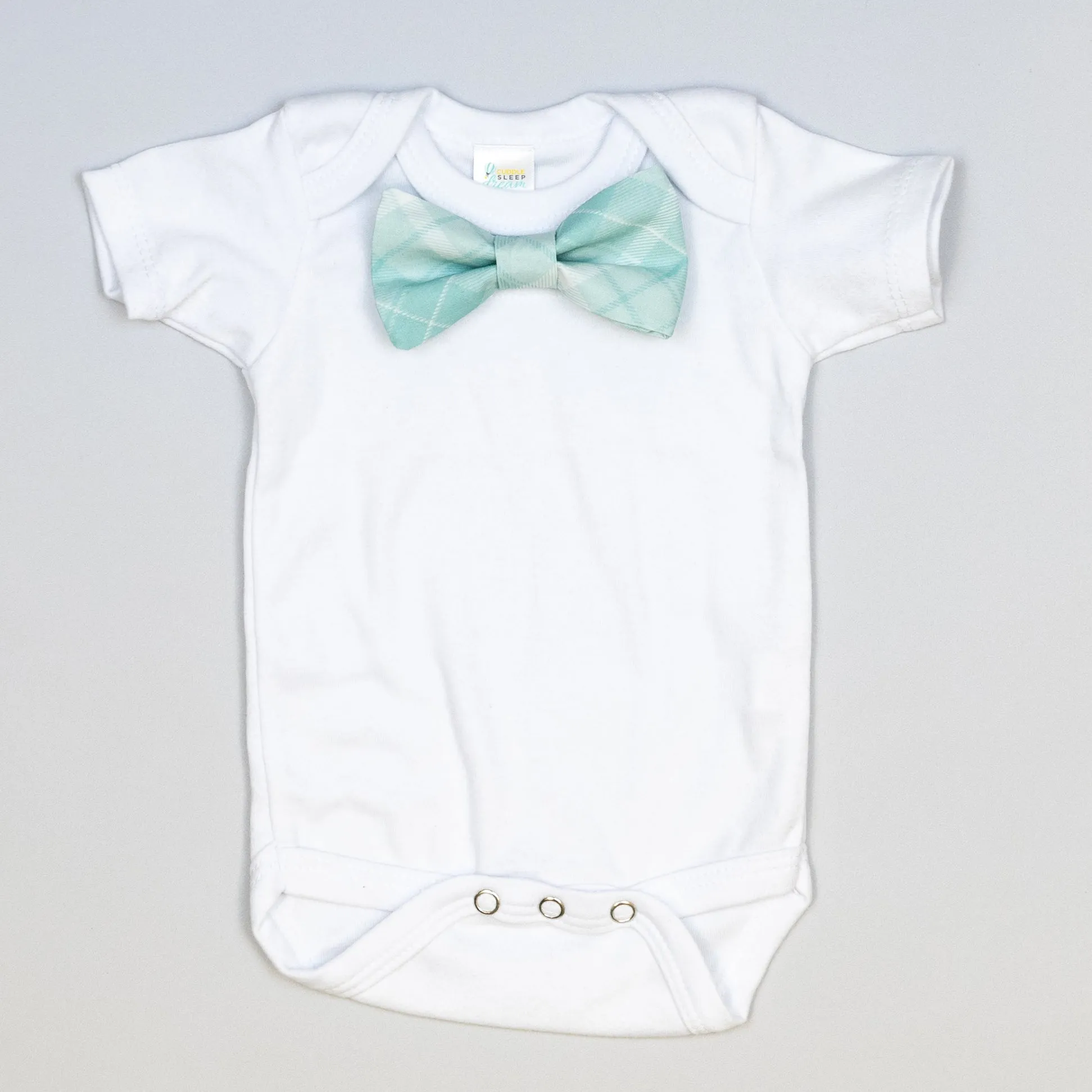Aqua Plaid | Easter Bowtie Bodysuit