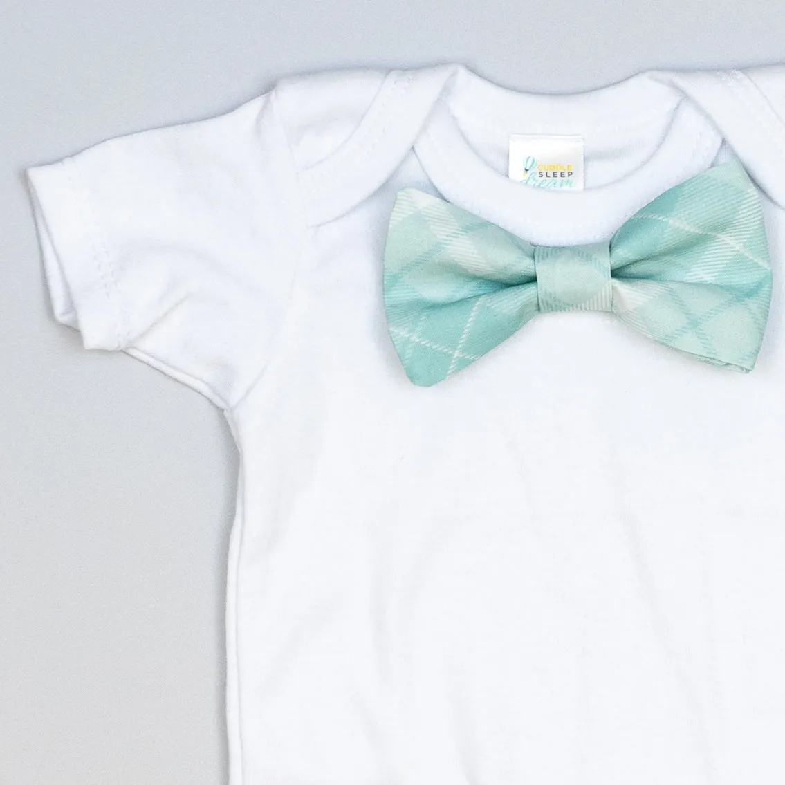 Aqua Plaid | Easter Bowtie Bodysuit