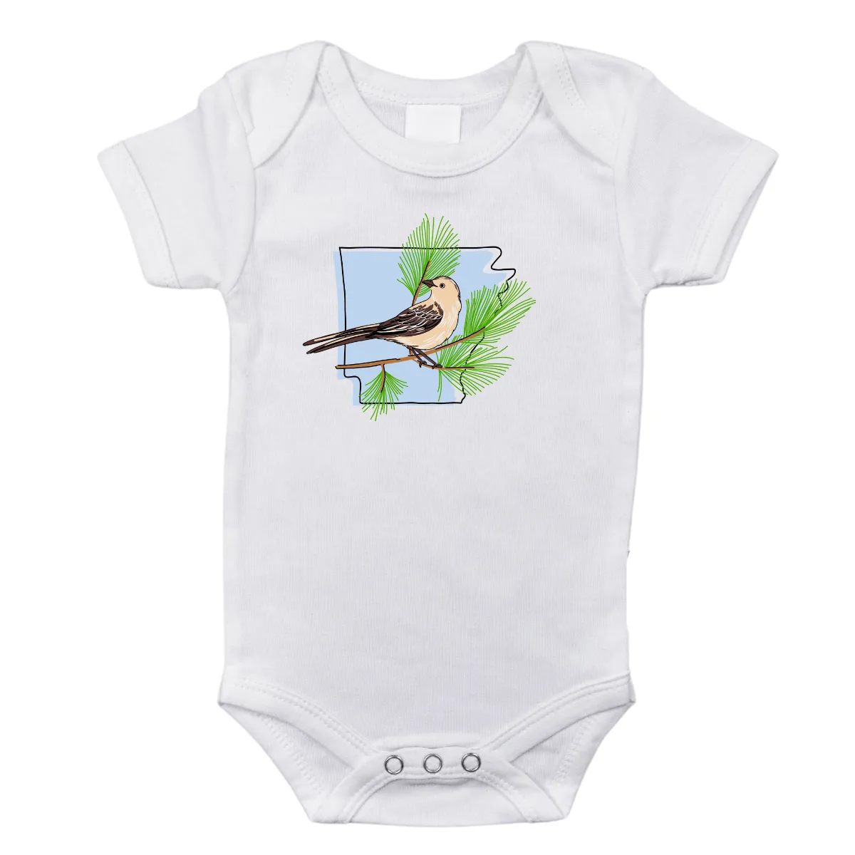 Arkansas Pine Baby Onesie by Little Hometown