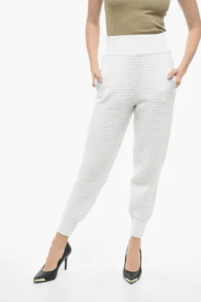 Art Essay Cotton Knit High Waisted Joggers M Standard size