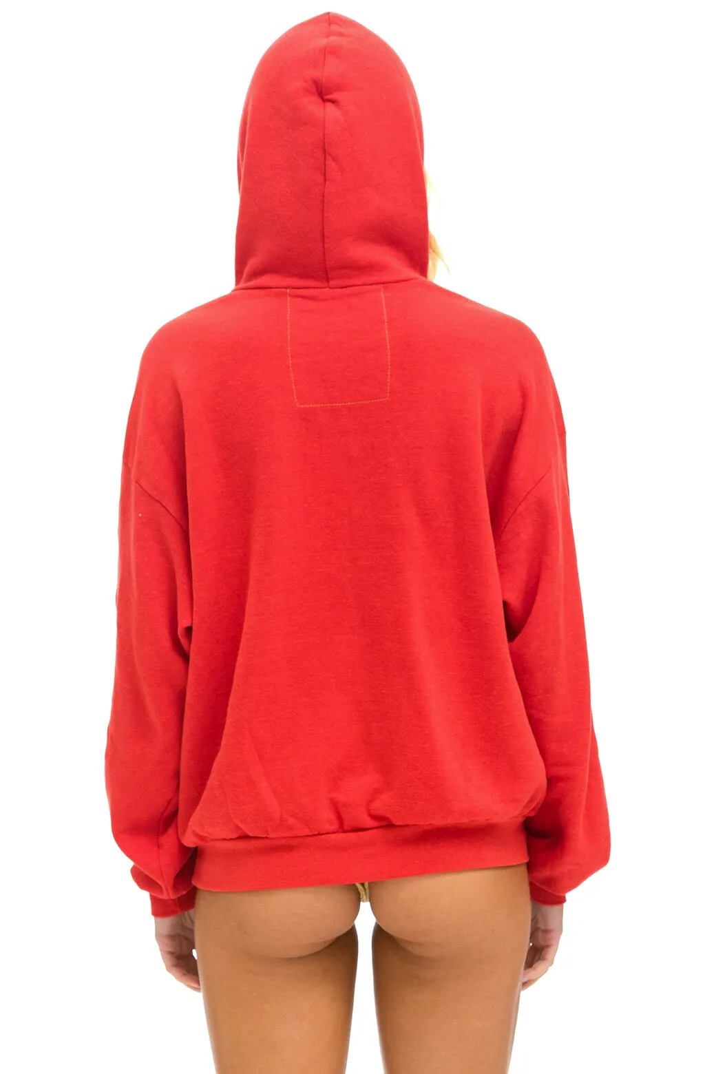 AVIATOR NATION AUSTIN RELAXED PULLOVER HOODIE - RED
