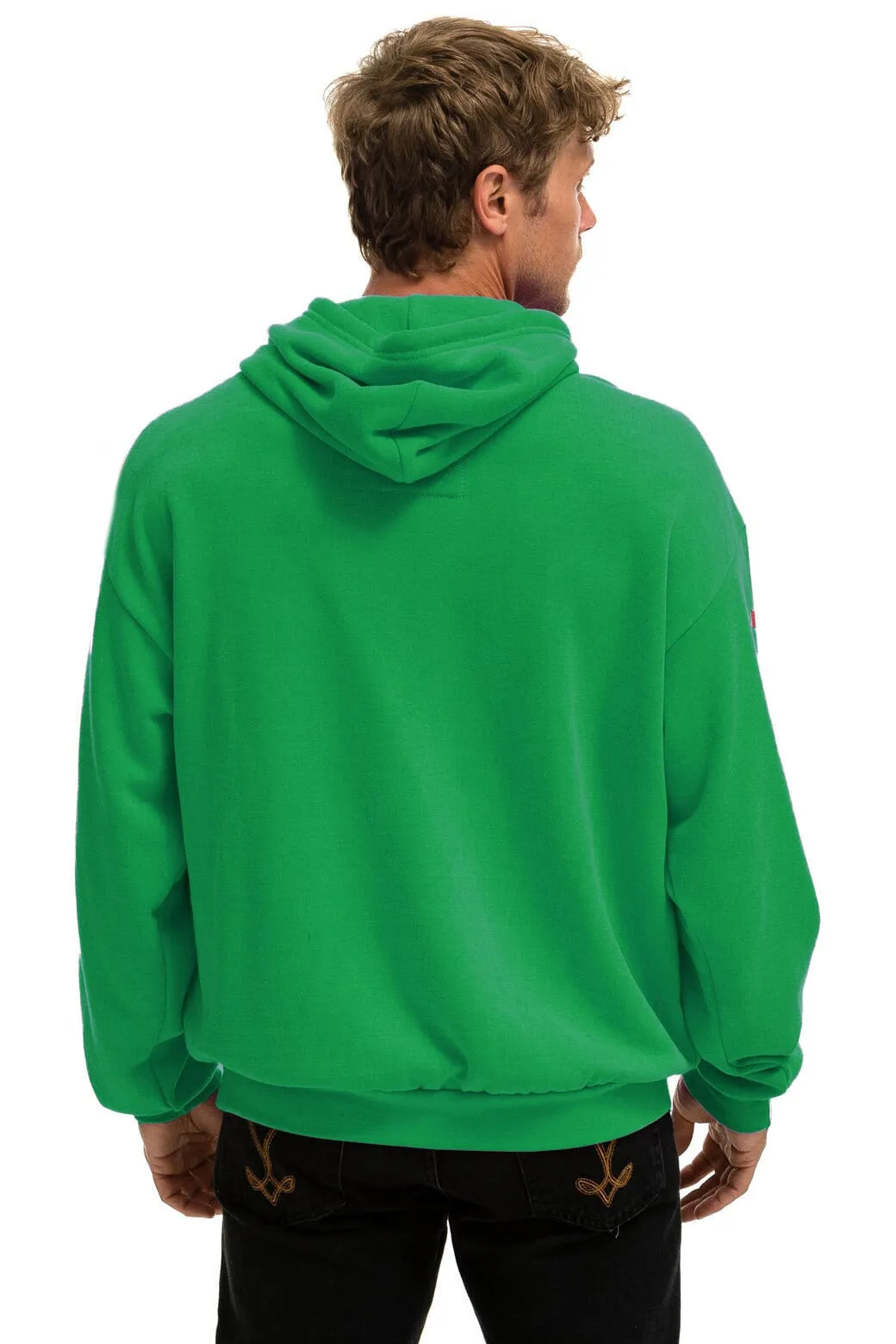 AVIATOR NATION VAIL RELAXED PULLOVER HOODIE - KELLY GREEN