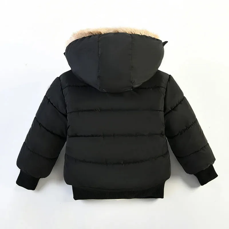 Baby Boys & Girls Warm Casual Hooded Jacket