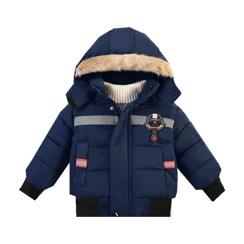 Baby Boys & Girls Warm Casual Hooded Jacket