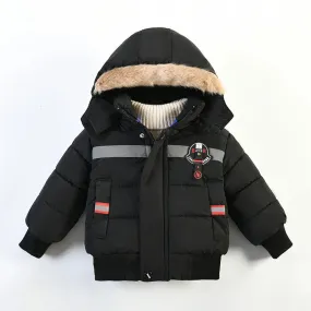 Baby Boys & Girls Warm Casual Hooded Jacket