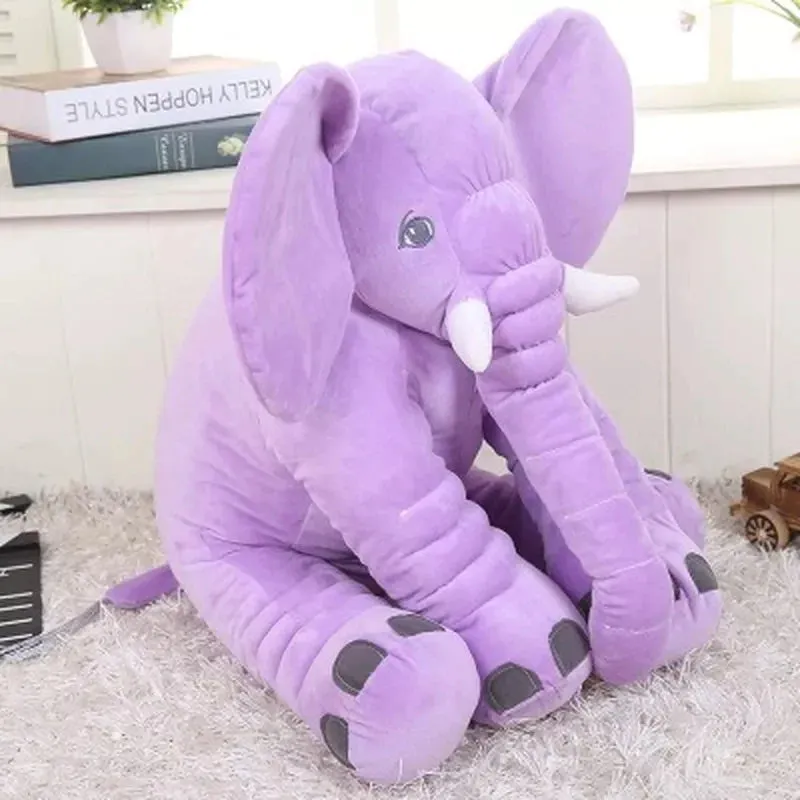 Baby Elephant Cuddle Pillow (2 ft) | 4 colors | Scented
