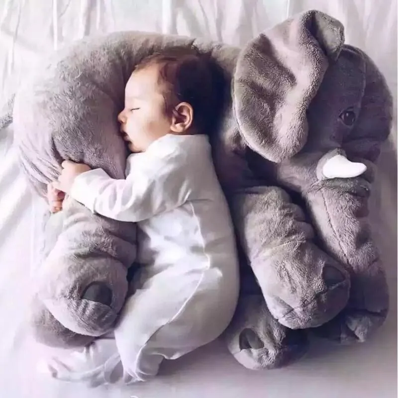 Baby Elephant Cuddle Pillow (2 ft) | 4 colors | Scented