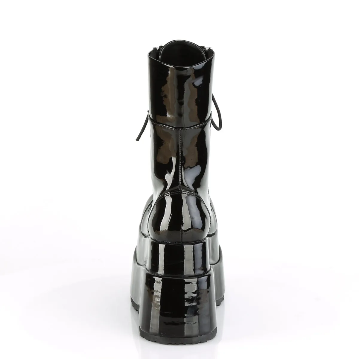 BEAR-265 DemoniaCult Black Patent Sexy Women's Mid-Calf & Knee High Boots (Alternative Footwear)