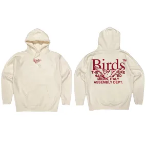 Birds "Stacked" Ivory Premium Heavyweight Hoodie