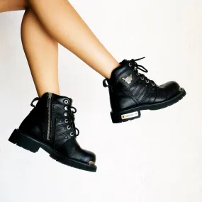 Black Harley Ankle Boots