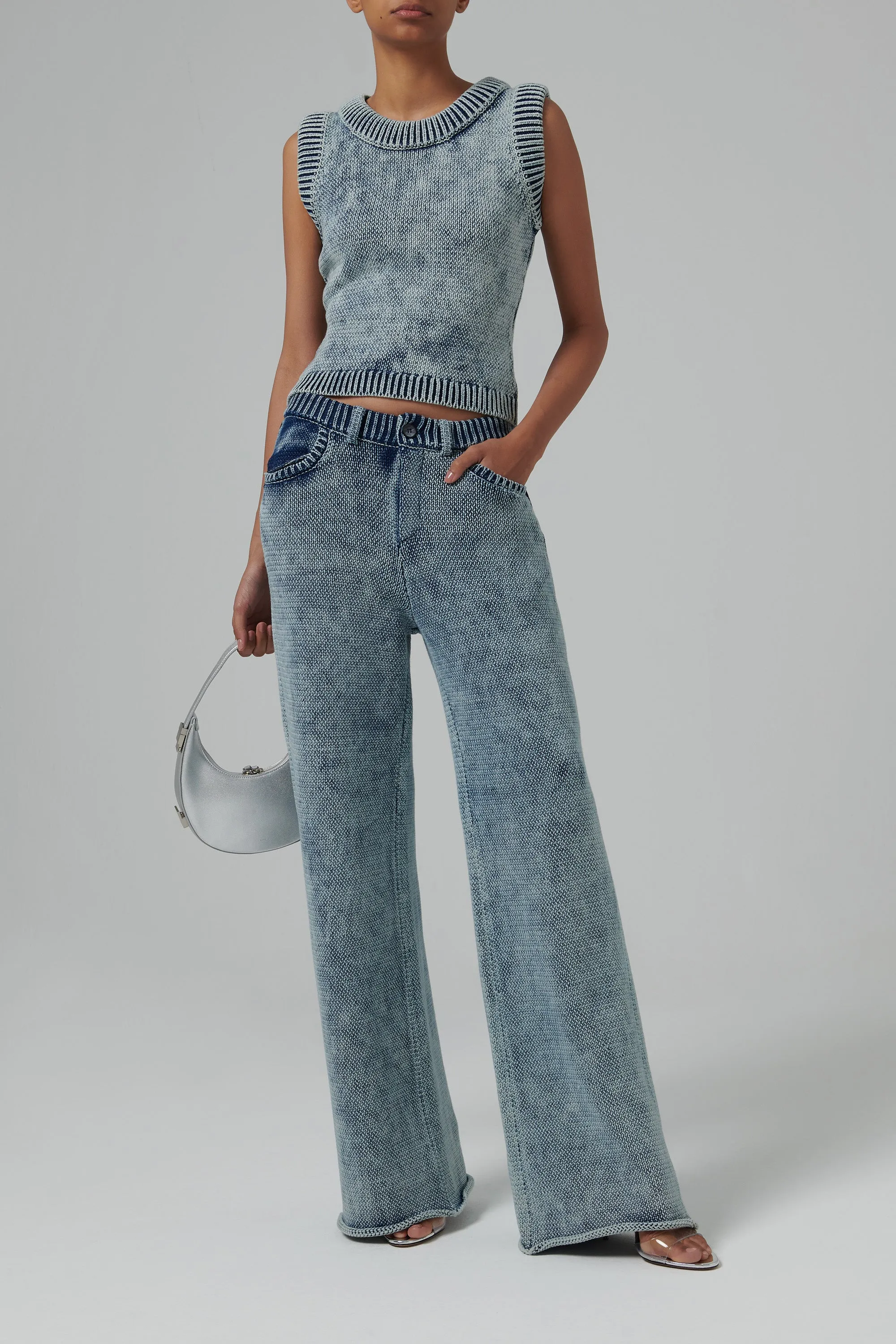 Blue Beren Knit Pants