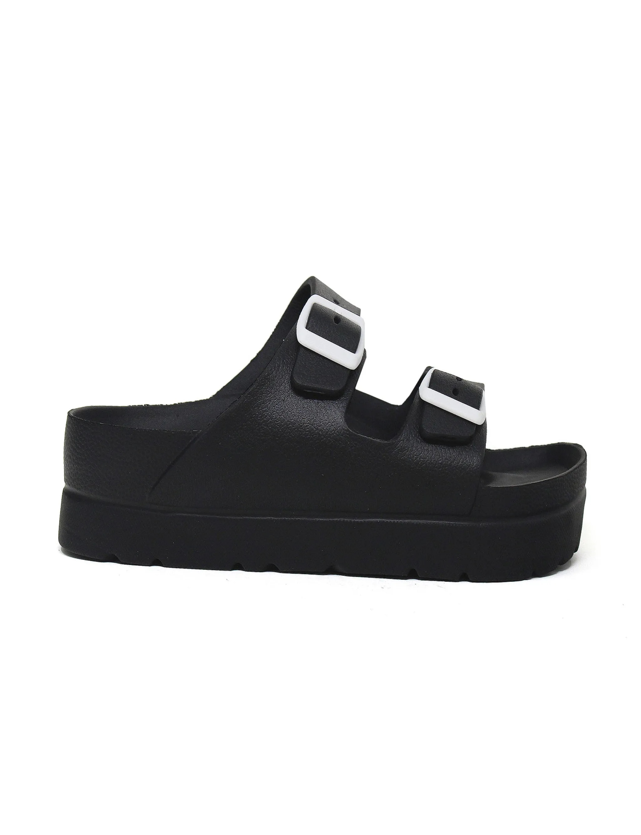 BRENNA Women's 2 Strap Sandal With Buckle