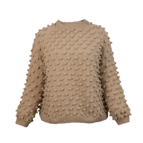 Bubble sweater (Women) - Light Camel