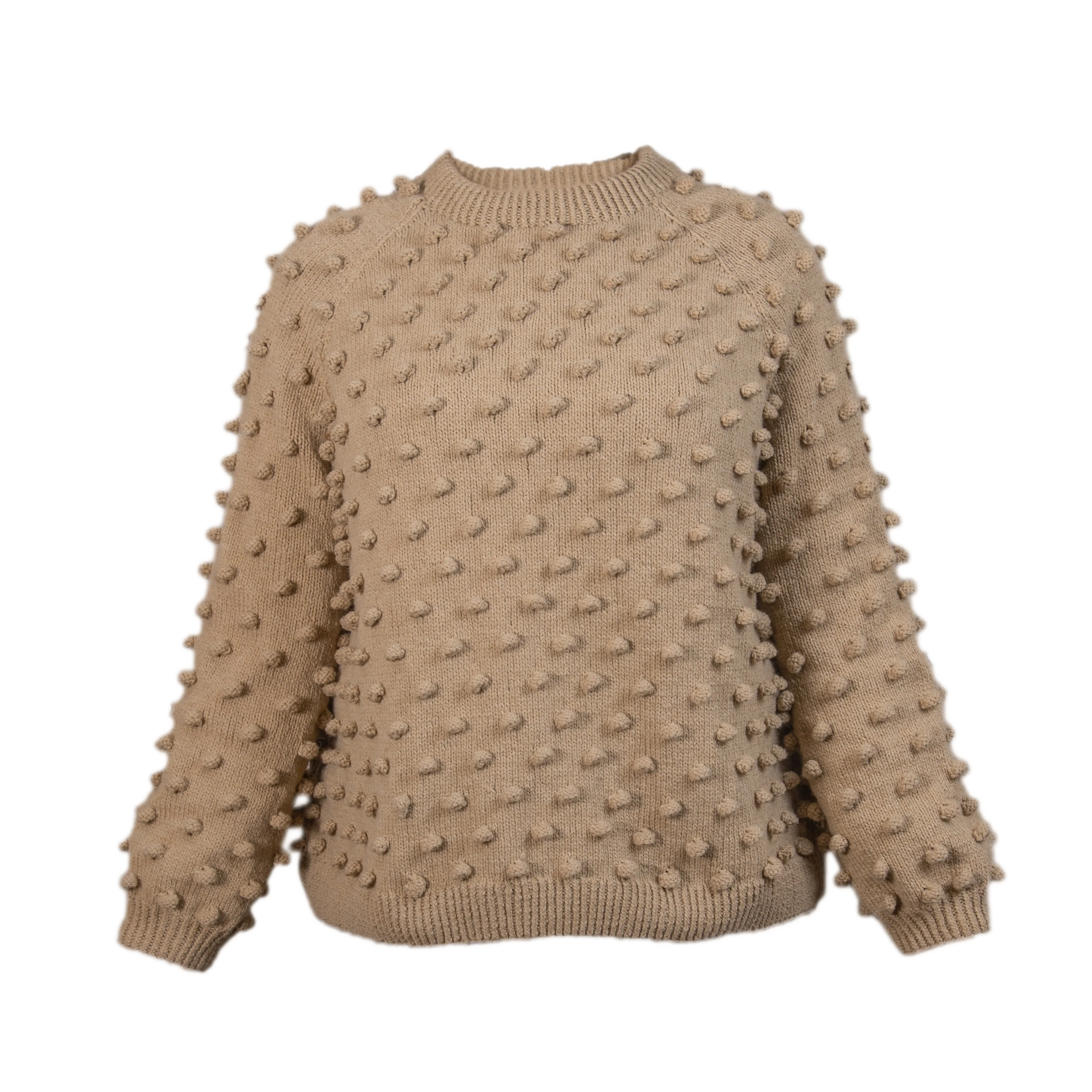 Bubble sweater (Women) - Light Camel