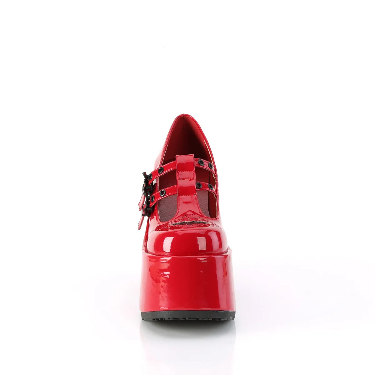 CAMEL-55 DemoniaCult Red Patent Sexy Women's Heels & Platform Shoes (Alternative Footwear)