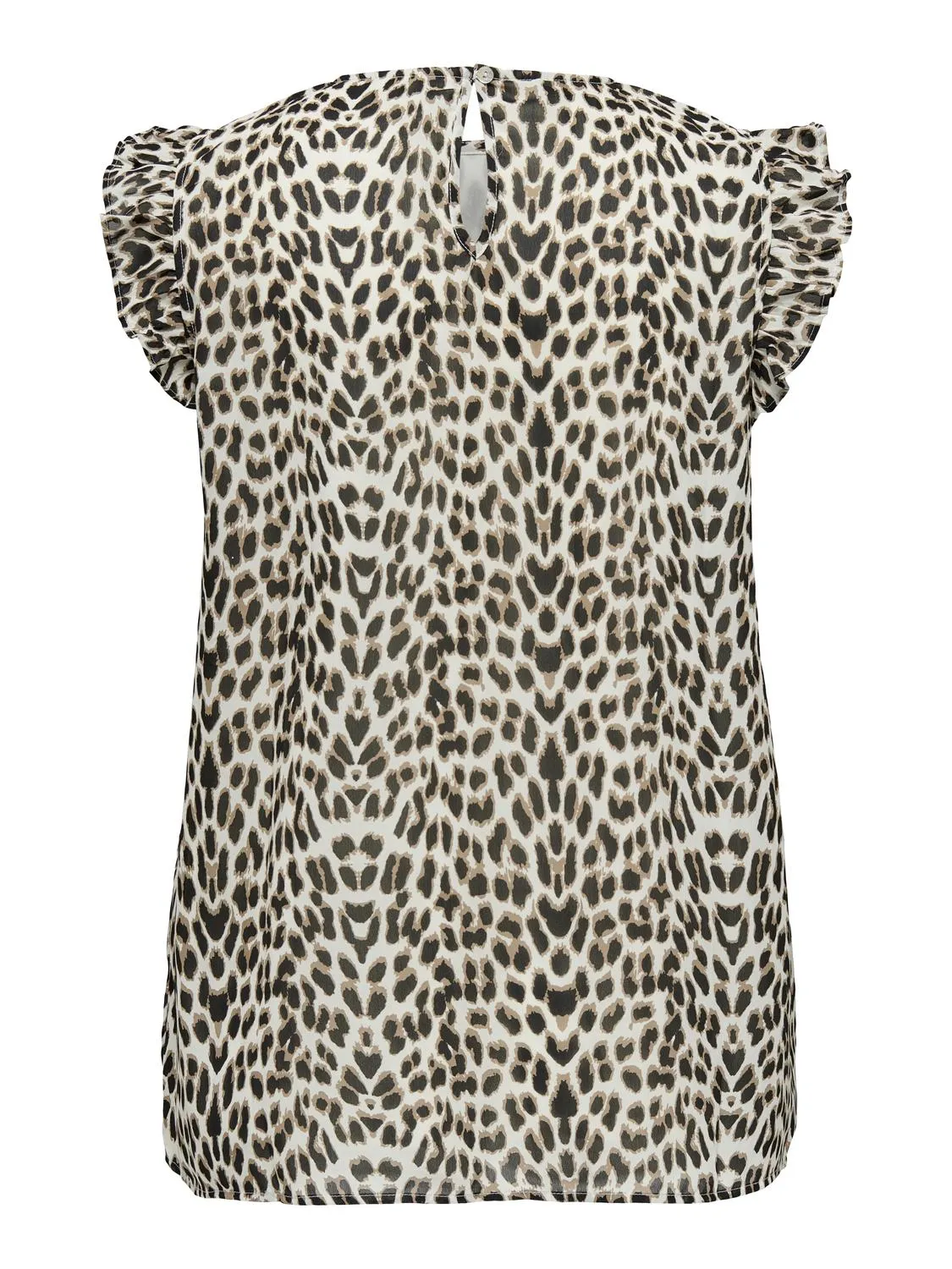 CARANN STAR LIFE S/L FRILL TOP AOP CUR
