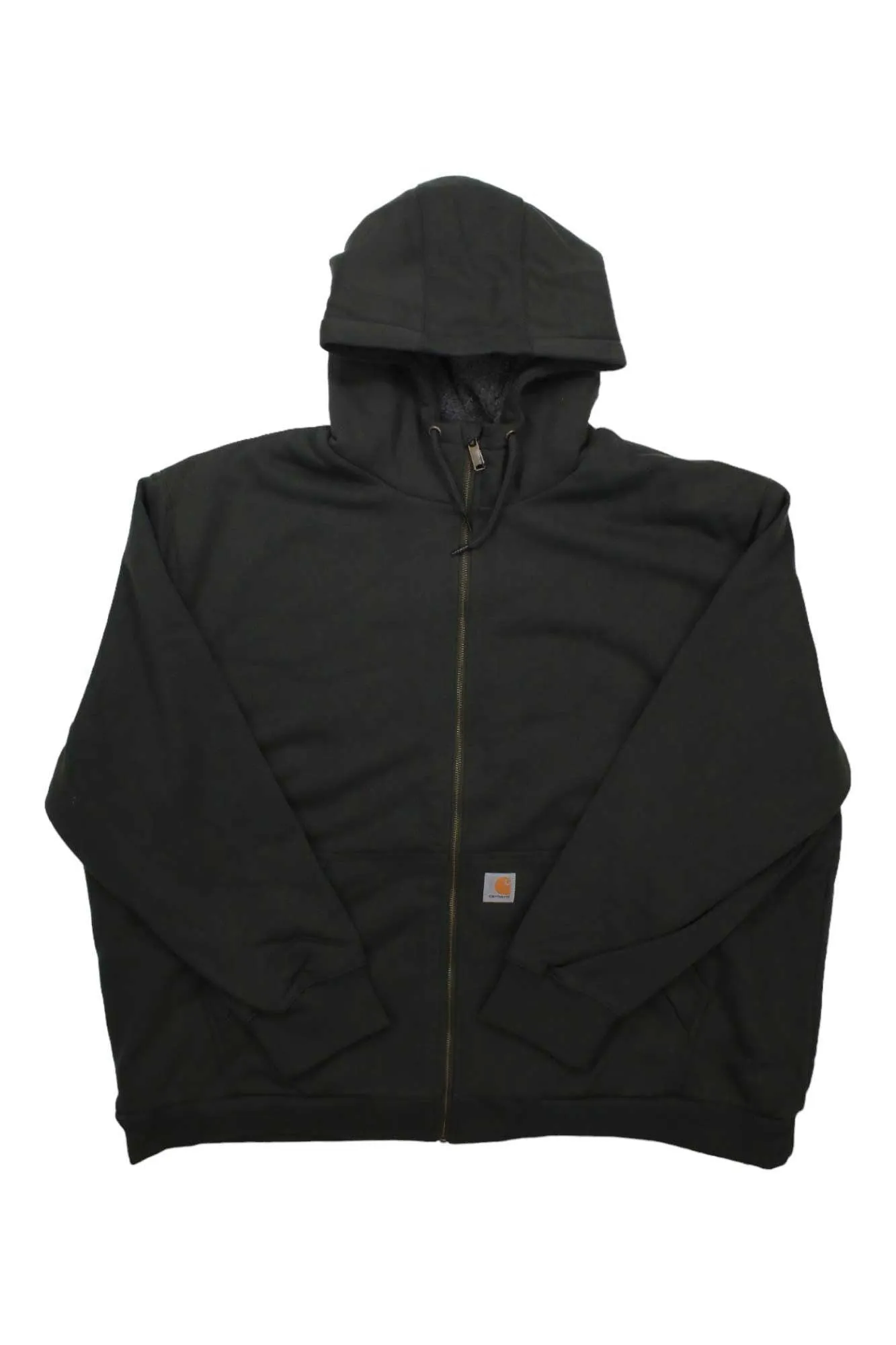 Carhartt Mens Rain Defender Relaxed Fit Midweight Sherpa-Lined Full-Zip Hooded Sweatshirt