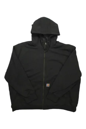 Carhartt Mens Rain Defender Relaxed Fit Midweight Sherpa-Lined Full-Zip Hooded Sweatshirt