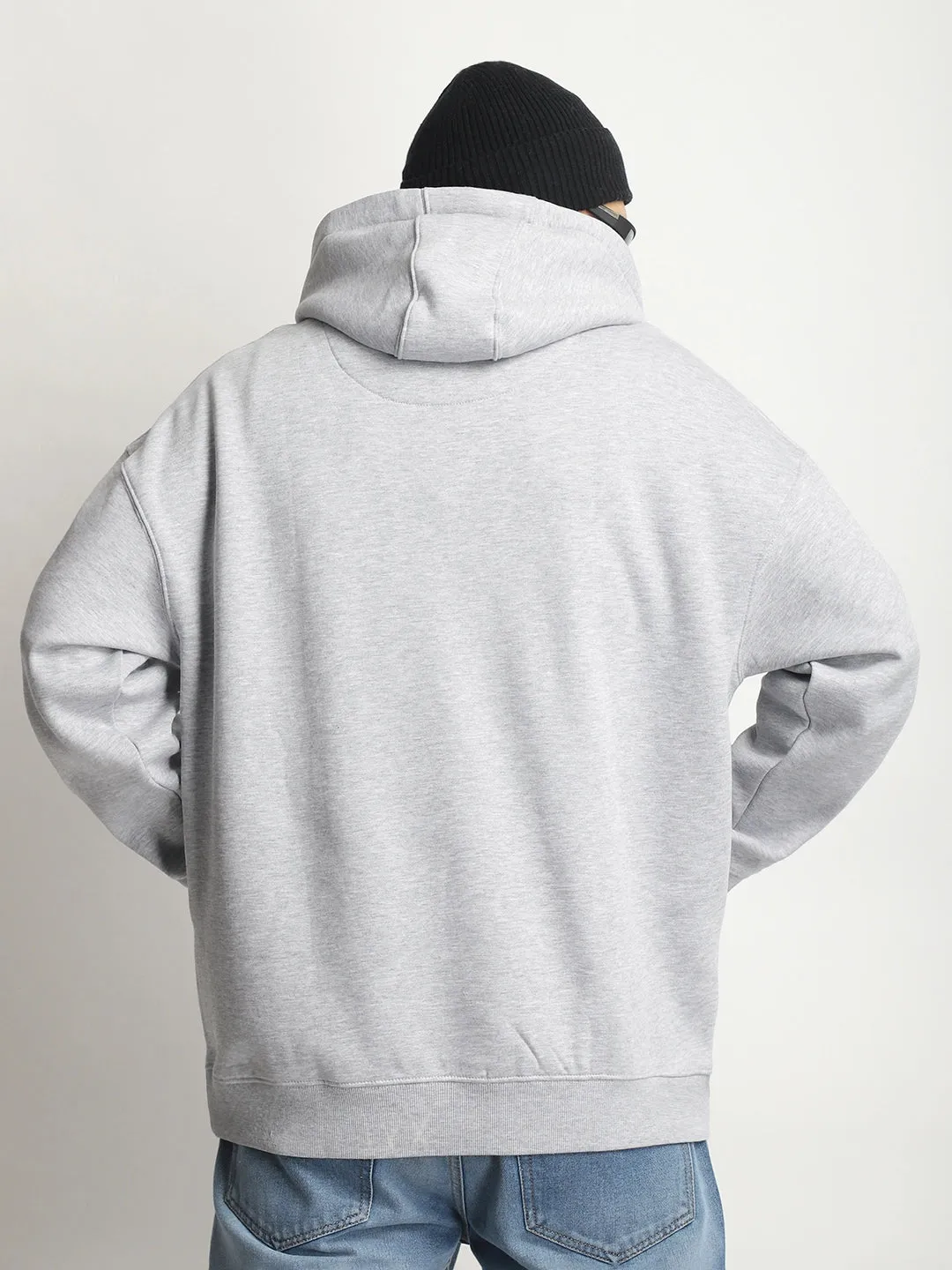 Cavendish Comfort Grey Melange Oversized Hoodie