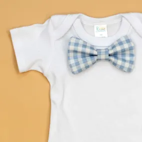 Cloud Check Bowtie Bodysuit