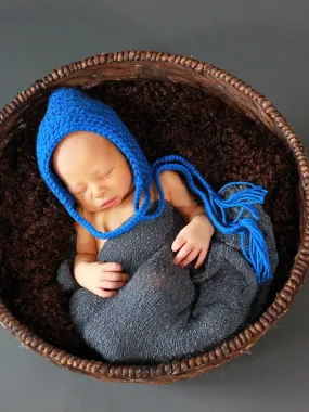 Cobalt blue pixie elf hat