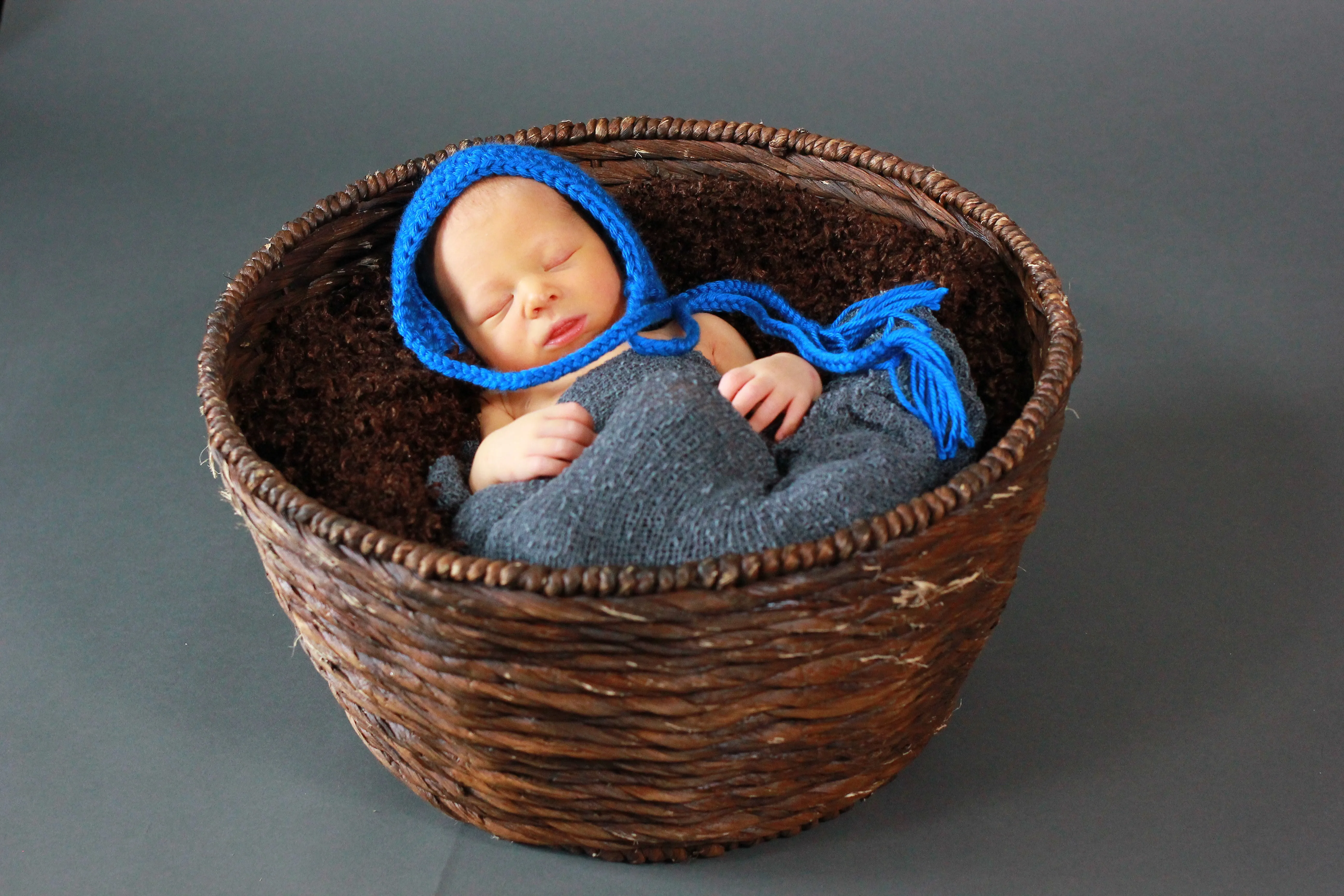 Cobalt blue pixie elf hat