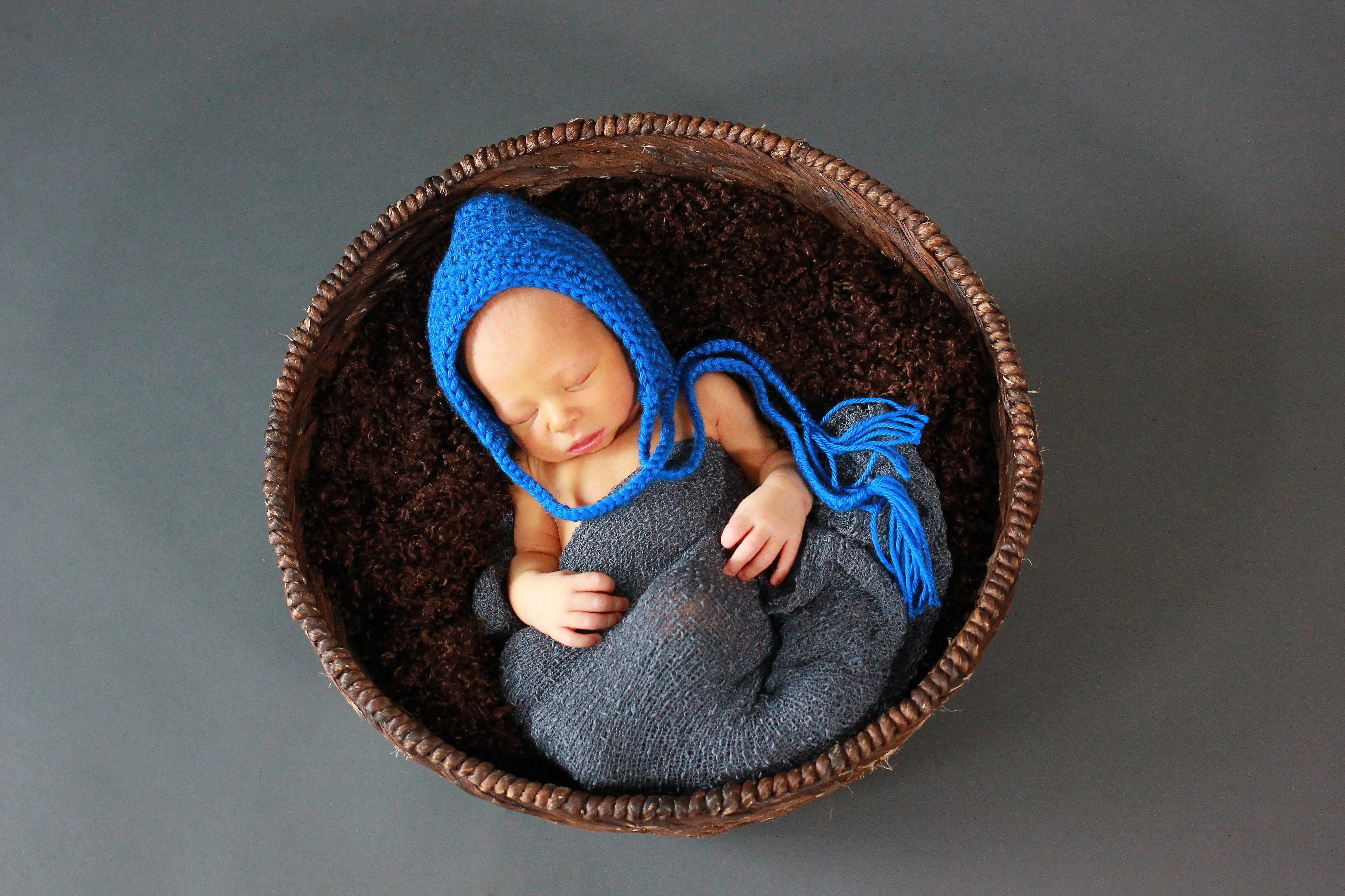 Cobalt blue pixie elf hat