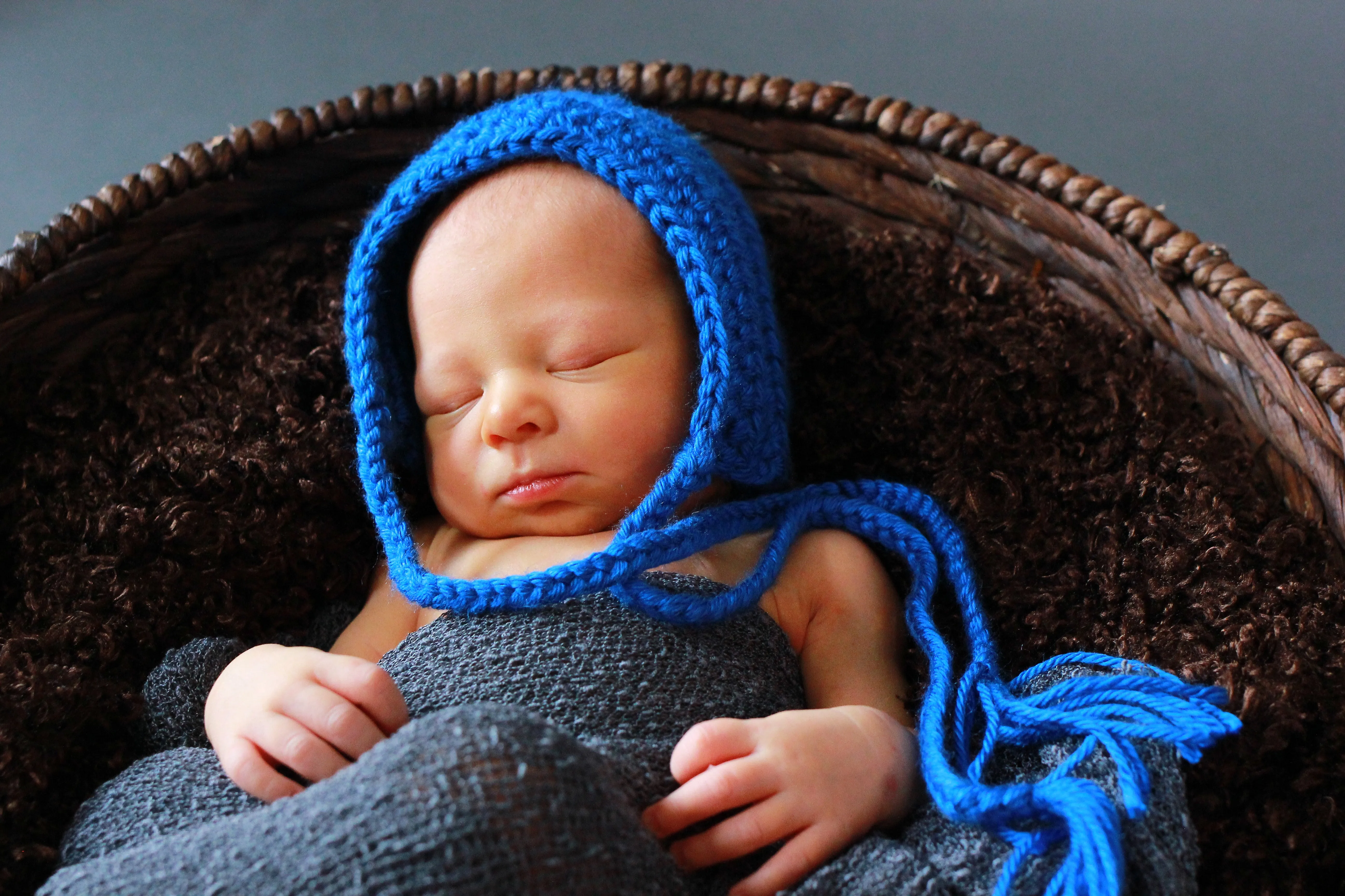Cobalt blue pixie elf hat