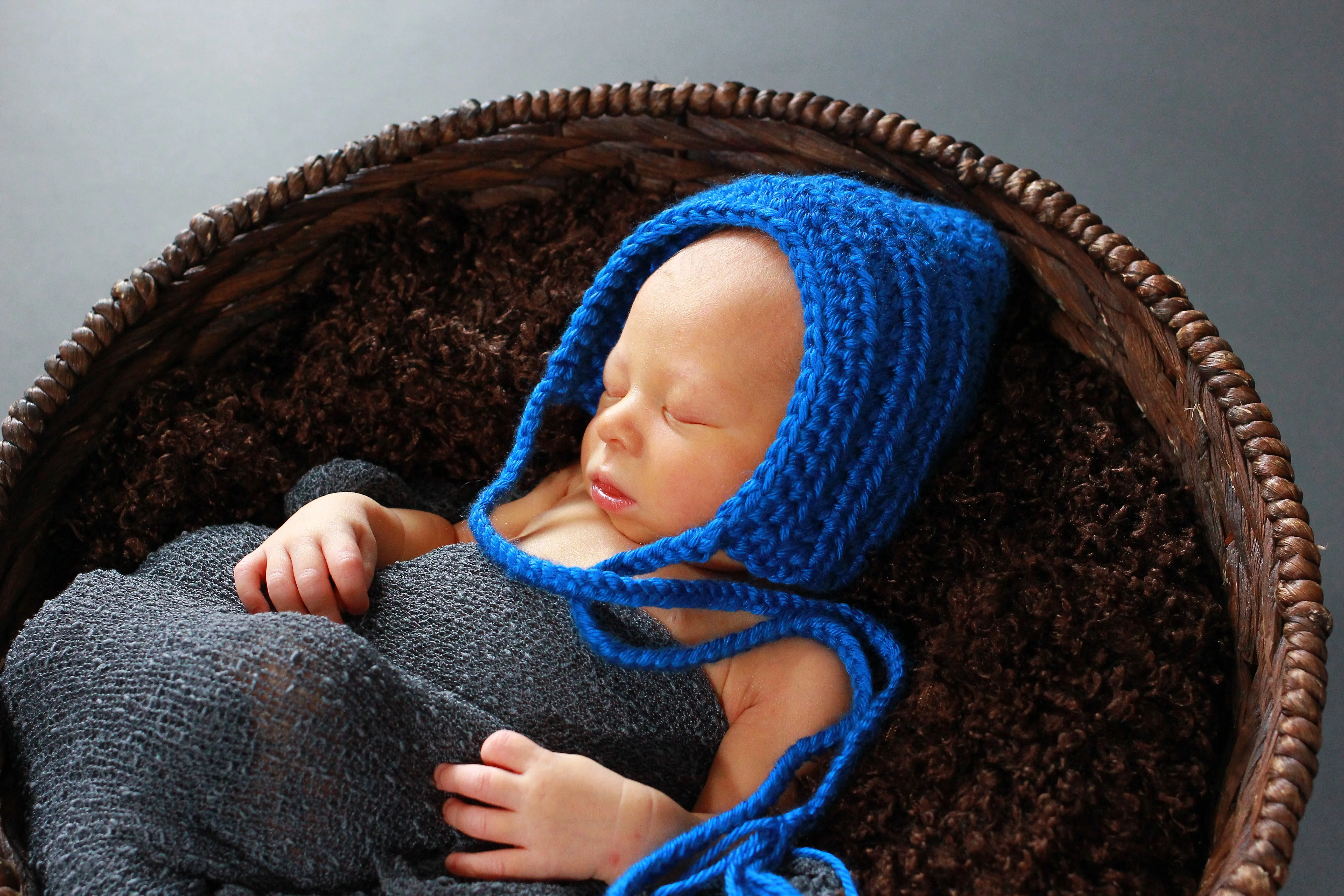 Cobalt blue pixie elf hat