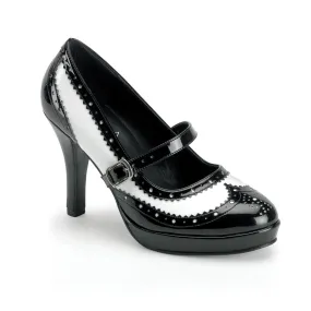 CONTESSA-06 Funtasma Black/White Fancy Dress Women's Shoes (Fantasy Footwear)