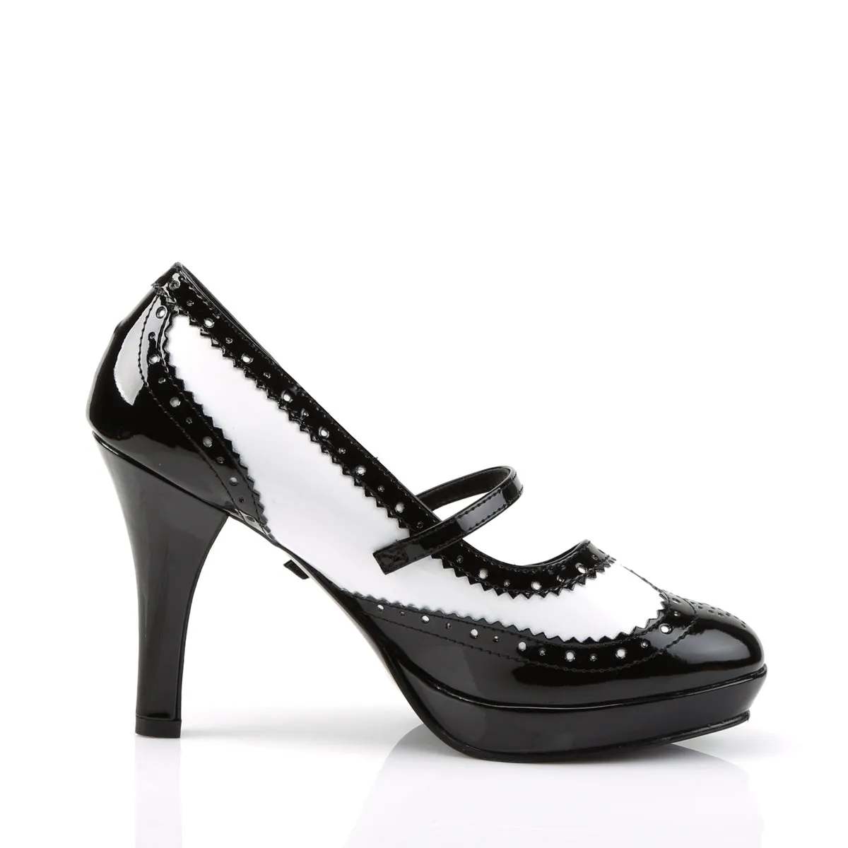 CONTESSA-06 Funtasma Black/White Fancy Dress Women's Shoes (Fantasy Footwear)