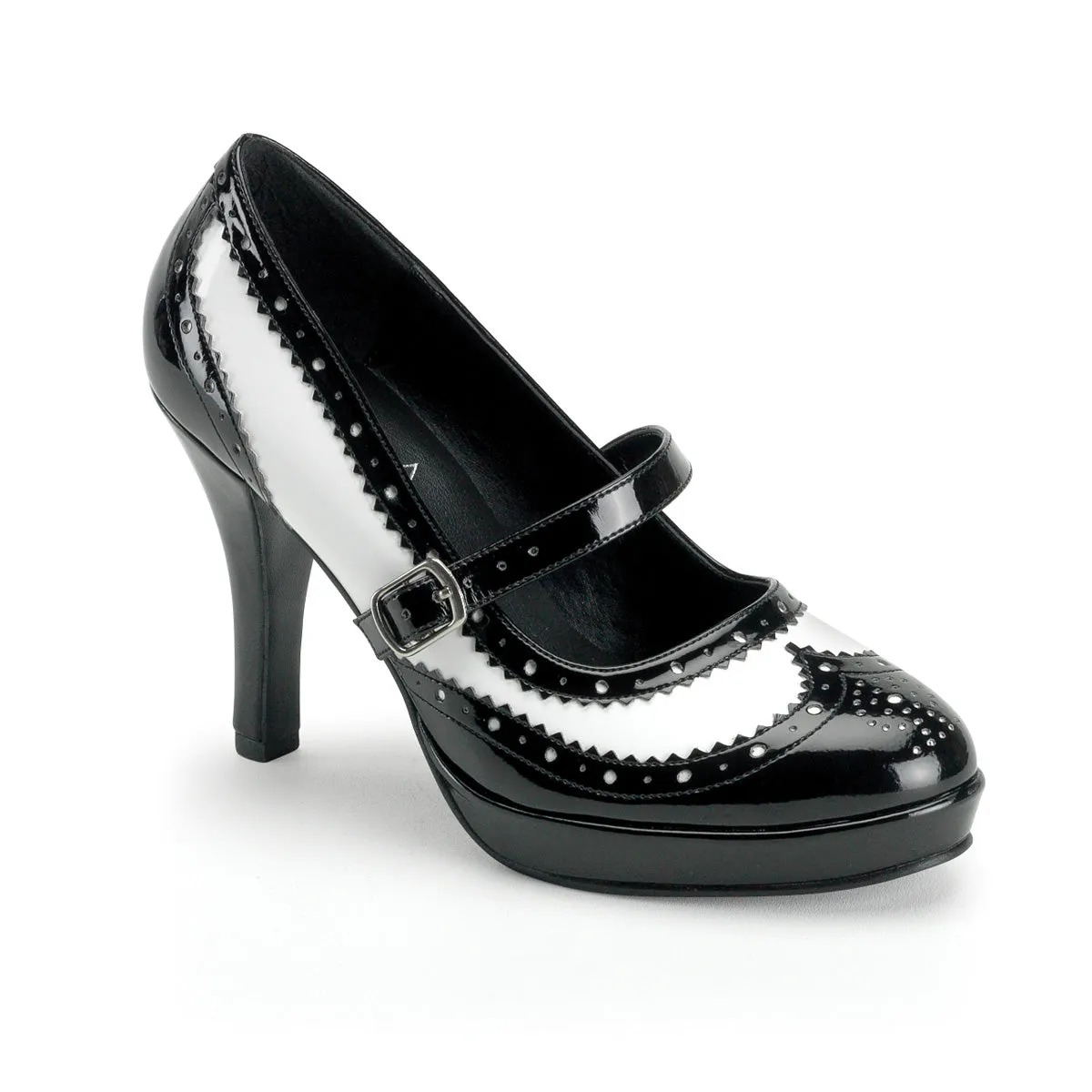 CONTESSA-06 Funtasma Black/White Fancy Dress Women's Shoes (Fantasy Footwear)