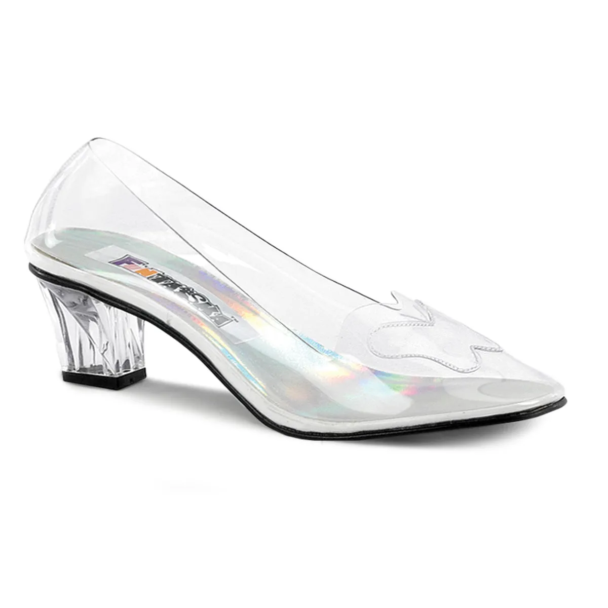 CRYSTAL-103 Funtasma Clear Fancy Dress Women's Shoes (Fantasy Footwear)