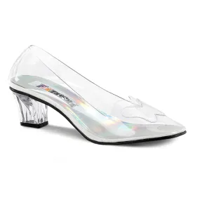 CRYSTAL-103 Funtasma Clear Fancy Dress Women's Shoes (Fantasy Footwear)