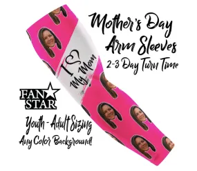 Custom Arm Sleeves for Mother's Day, Picture Sleeves for Baseball and Softball Players