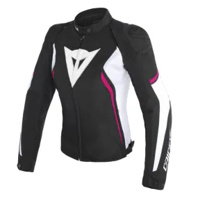 DAINESE AVRO D2 LADY BLACK/WHITE/FUCHSIA WOMENS TEXTILE JACKET