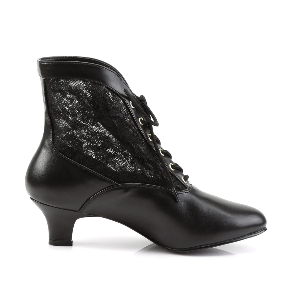 DAME-05 Funtasma Black PU Fancy Dress Women's Boots (Fantasy Footwear)