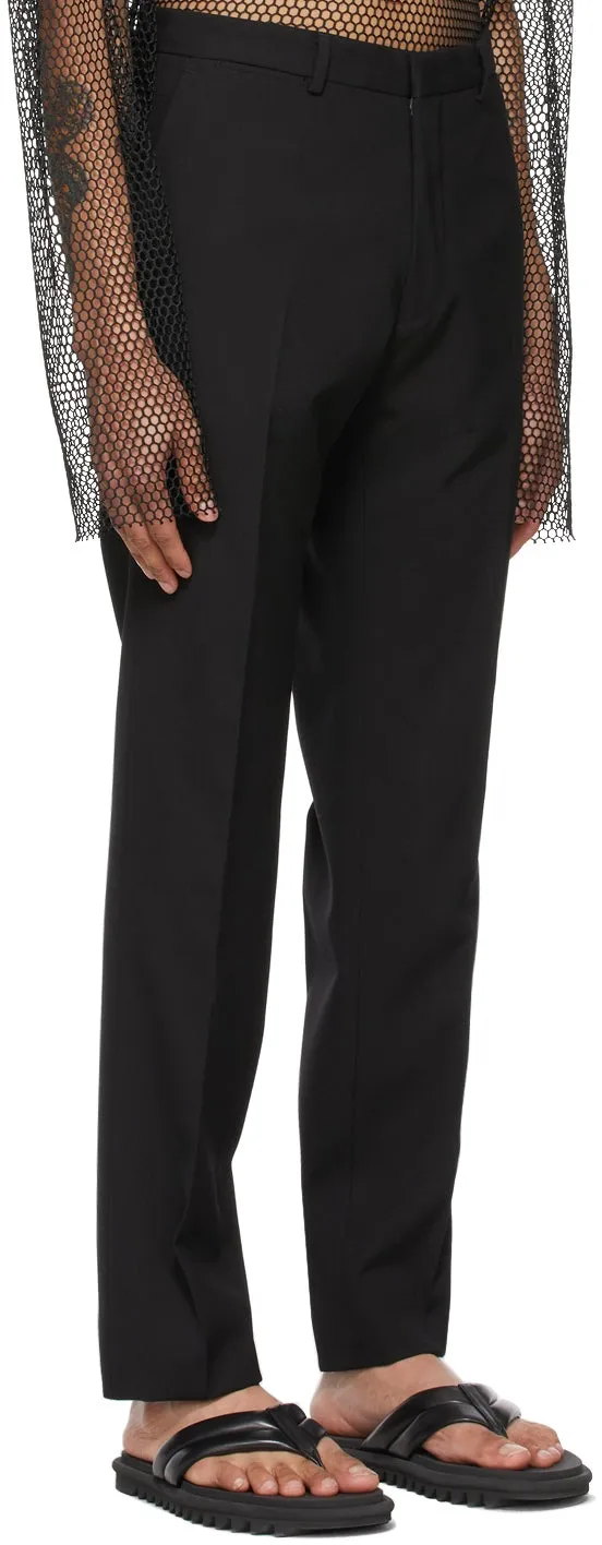 Dries Van Noten Black Twill Suit