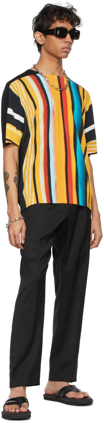 Dries Van Noten Black Viscose Twill Trousers