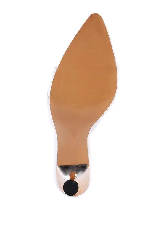 Drippin Hot Buckled High Heel Slide Sandals