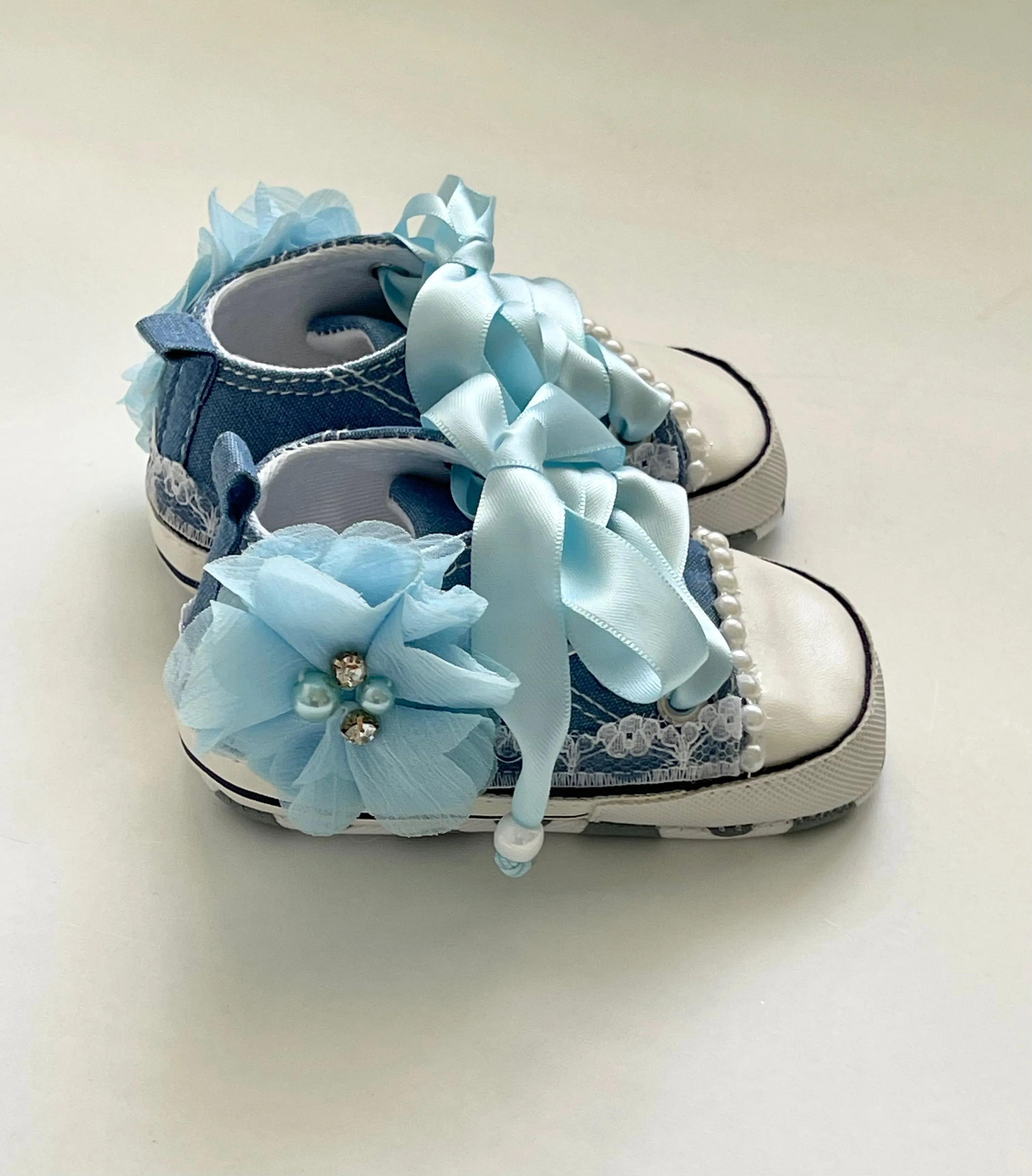 Fancy High Top Baby Girls Tennis shoes